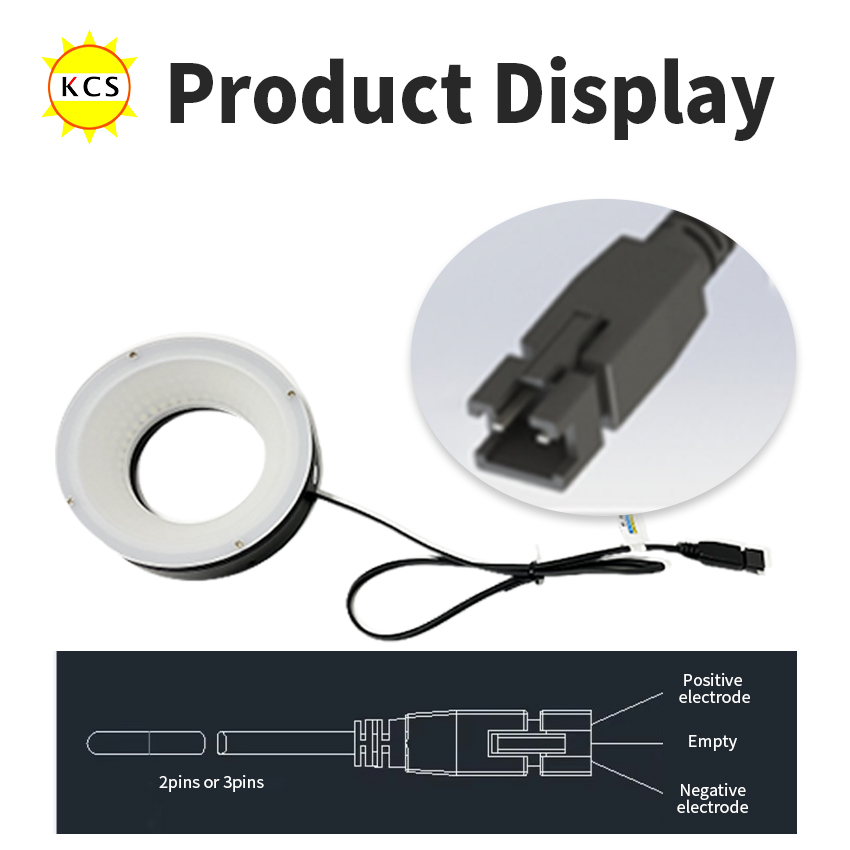 Adjustable Angle Dimmable Multi-Color IP65 LED Ring Light for PCB Vision Inspection