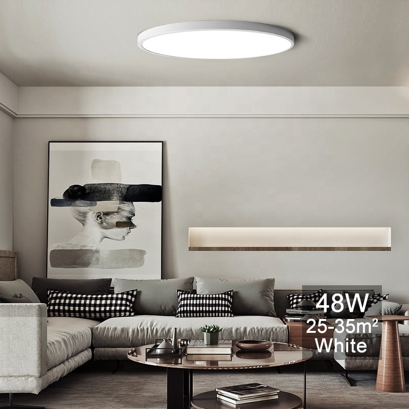 Ultra Thin Intelligent Home Lighting 48W 500mm APP Remote Control Switch Controlled Smart Led Ceiling Lights for Indoor Lighting