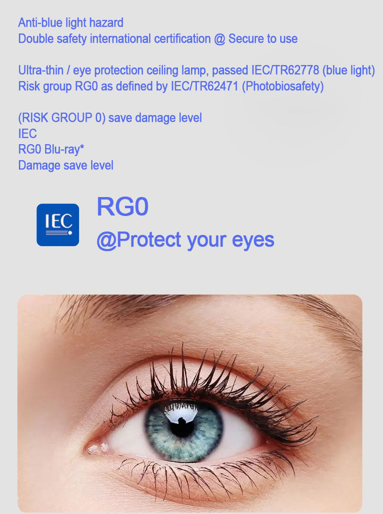 NEW RG0 Eye protection 400mm 600mm 800mm 1000mm 1200mm Long Educational Ceiling Lighting for Child