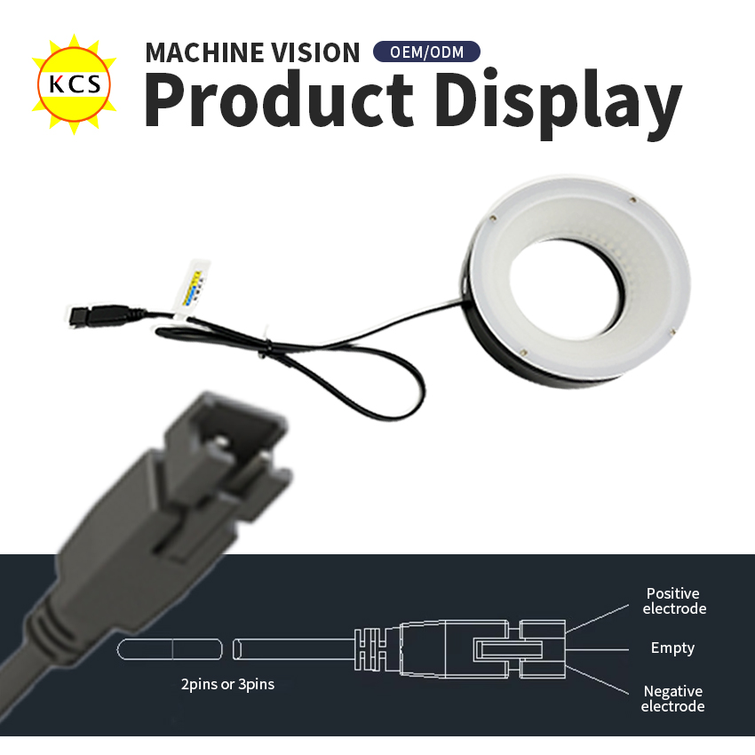 Adjustable Angle Dimmable Multi-Color IP65 LED Ring Light for PCB Vision Inspection