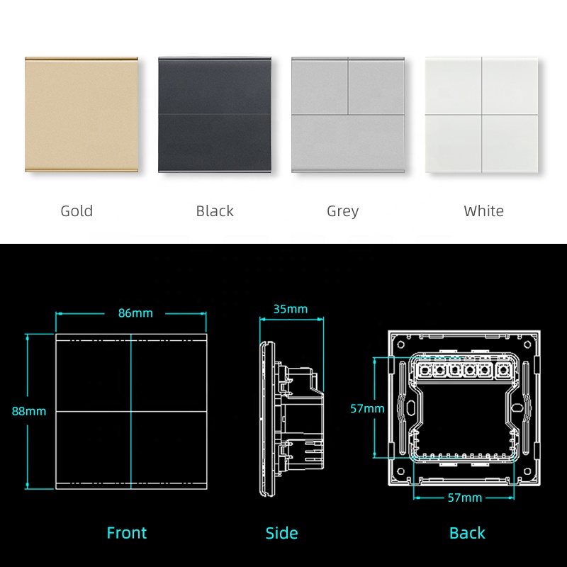 Tuya Smart Life ZigBee 3.0 Hotel Room Lights Control System RCU Solution RS485 Wall Switch