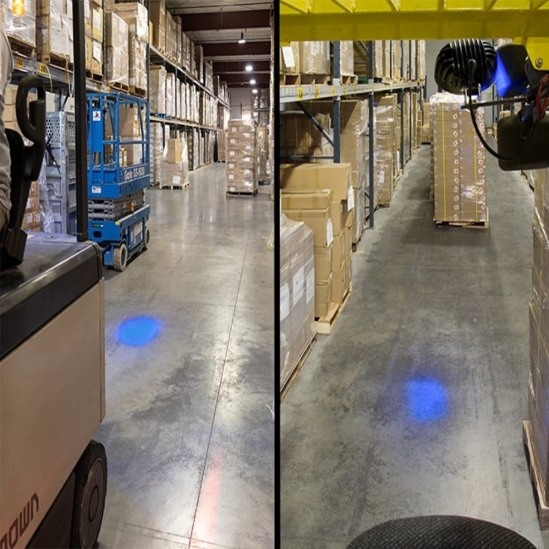 20W Red LED Spot Flood Beam Lamp for Industrial Facility Tow Tractor