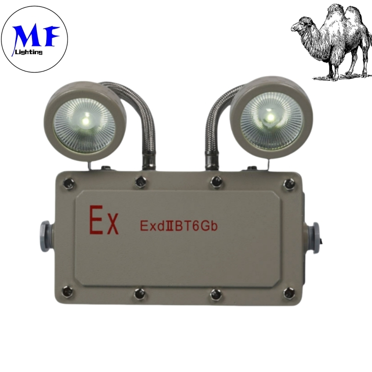 Factory Price 2*5W Emergency Exit Light Explosion Proof Emergency Light for Industrial Zones Mining Areas Chemical Plants Oil and Gas Facilities Hospital