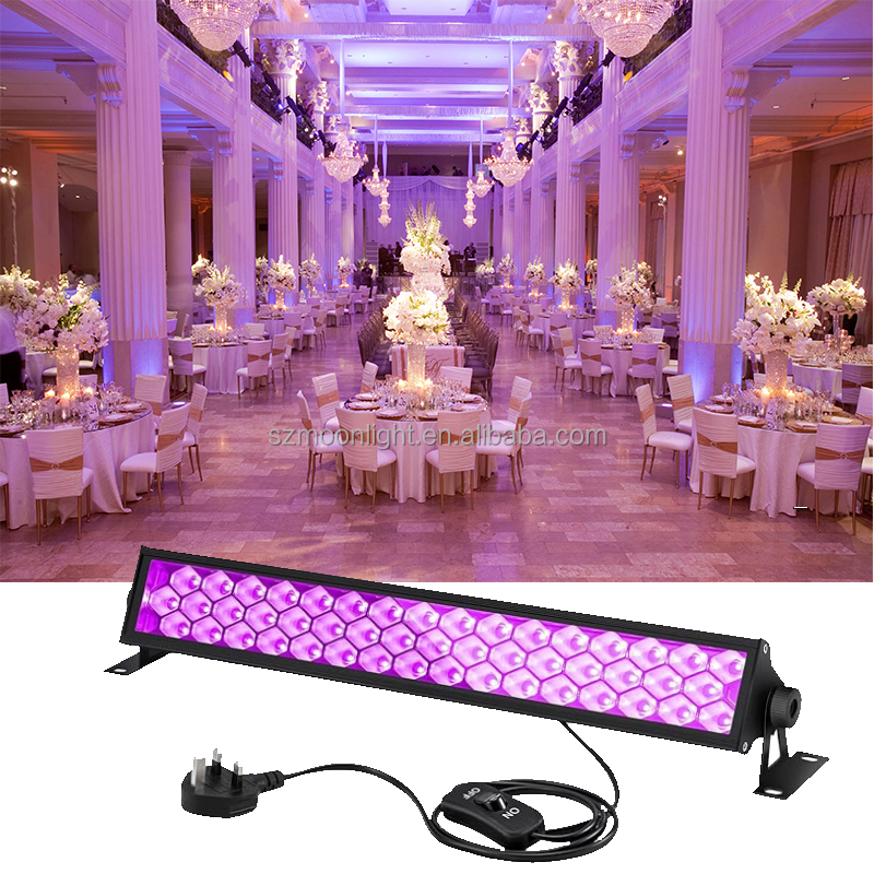 Commercial Wall Wash Light 72W Linear RGB Adjustable IP65 Waterproof with Remote