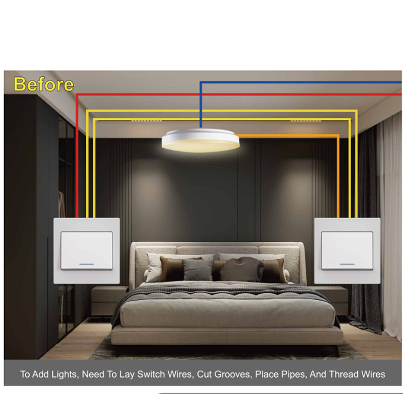 OEM Smart Remote Light Switch Solutions Energy-Efficient Wireless Wall Switch Technologies for Large-scale Engineering Projects
