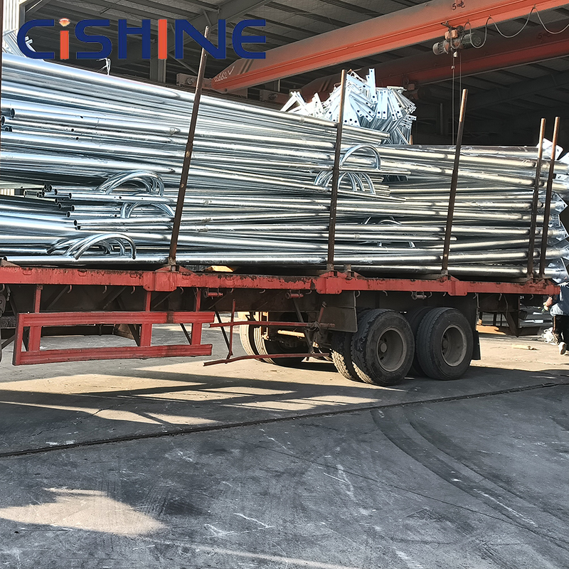 4m 5m 6m 7m 8m 9m Outdoor Customized Garden Steel Hot Dip Galvanized Octagonal Conical Lamp Solar Street Light Poles Post Price