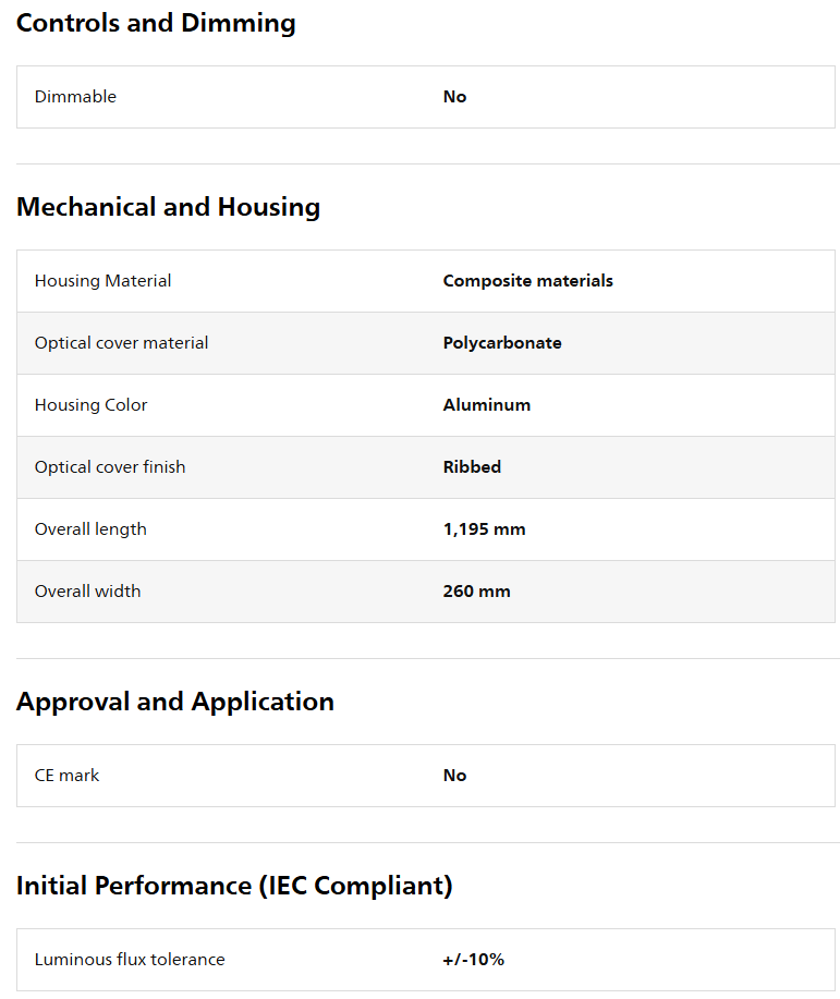 Specification 2
