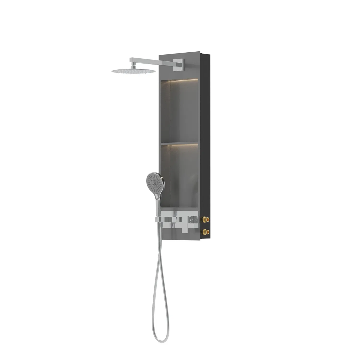 Multi Color Modern Niche Shower Head Cleaning System for Bathroom