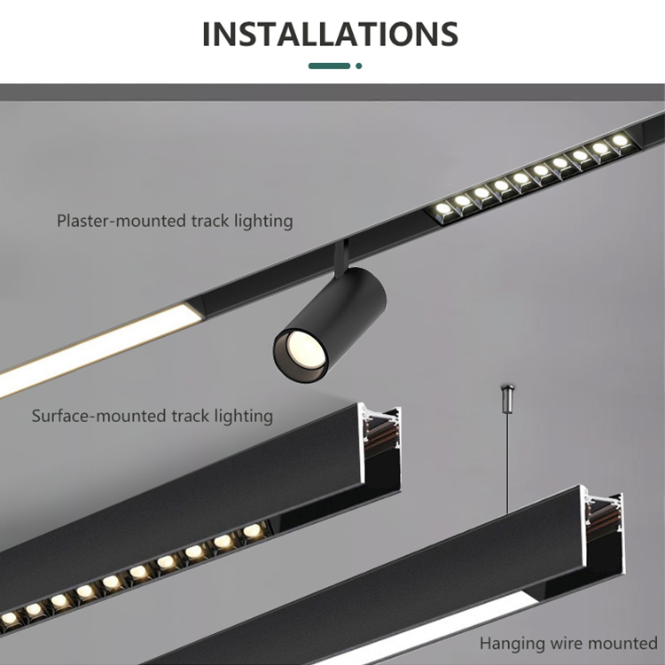 Ultra Thin 6w 12w COB Retail Folding Lighting Fixtures Rail System DC 24V 48V Linear Magnetic Led Track Light