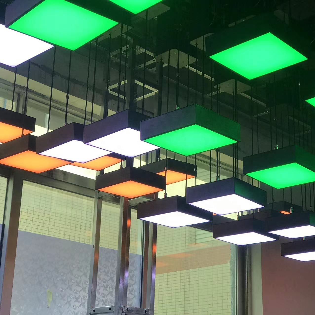 Dmx Led Kinetic Lighting System square Light Winch