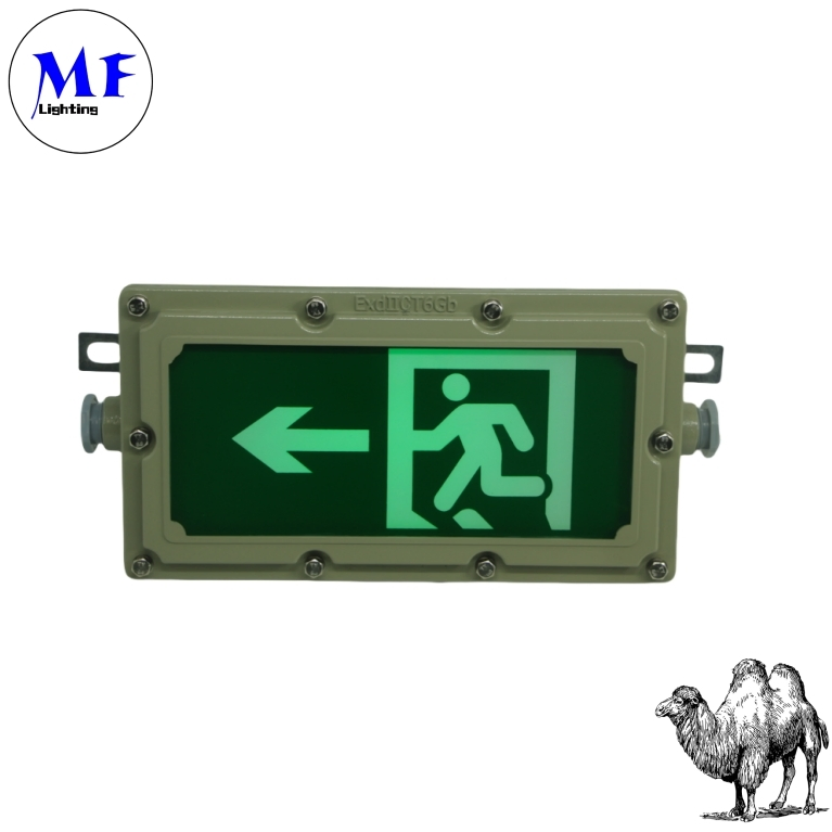 Factory Price 4W IP65 Explosion-Proof Emergency Exit Light for Industrial Zones Mining Areas Chemical Plants Oil and Gas Facilities Hospital Ocean Platform