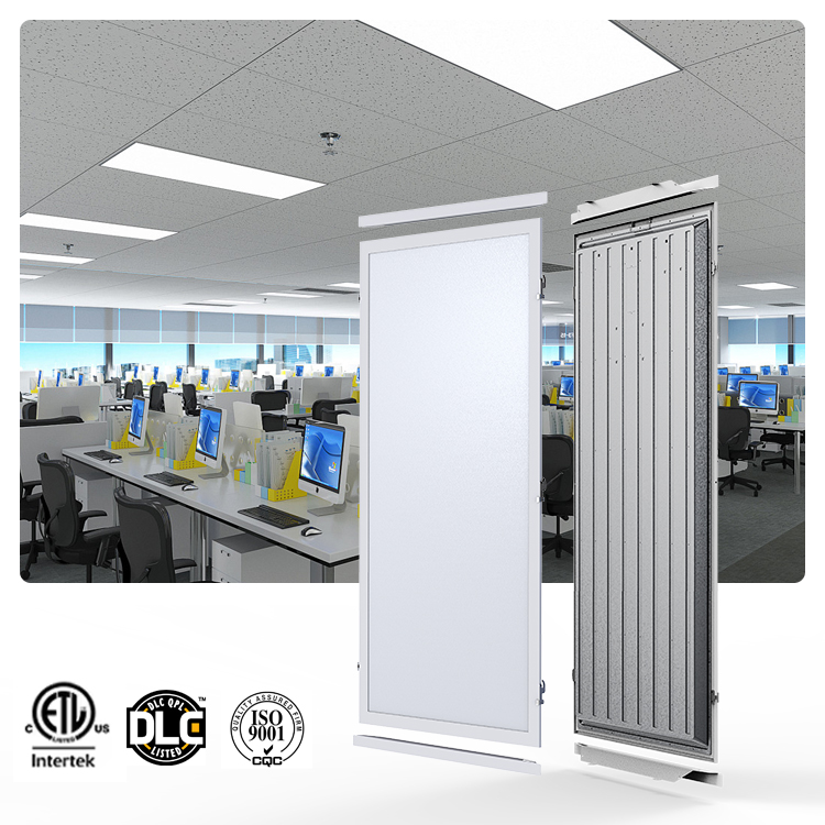 Commercial Hotel Office Indoor Dimmable Square Slim Ceiling Mount Led Backlit Panel Light With Motion Sensor