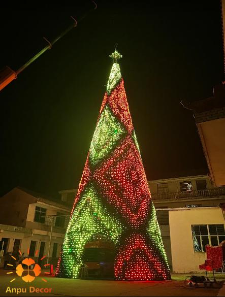 Anpu Decor Commercial PVC Artificial LED 20FT 30FT 40FT 50FT Giant Outdoor Everest Lighting Christmas Tree (Xmas)