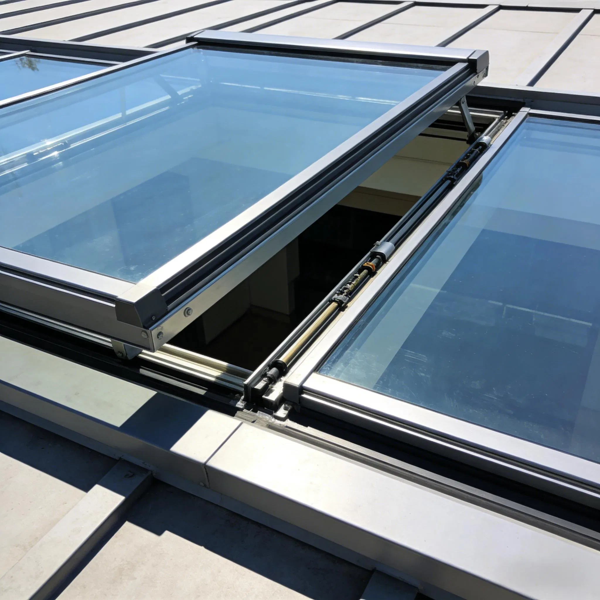 Intelligent Electric Sliding Skylight with Remote Control System
