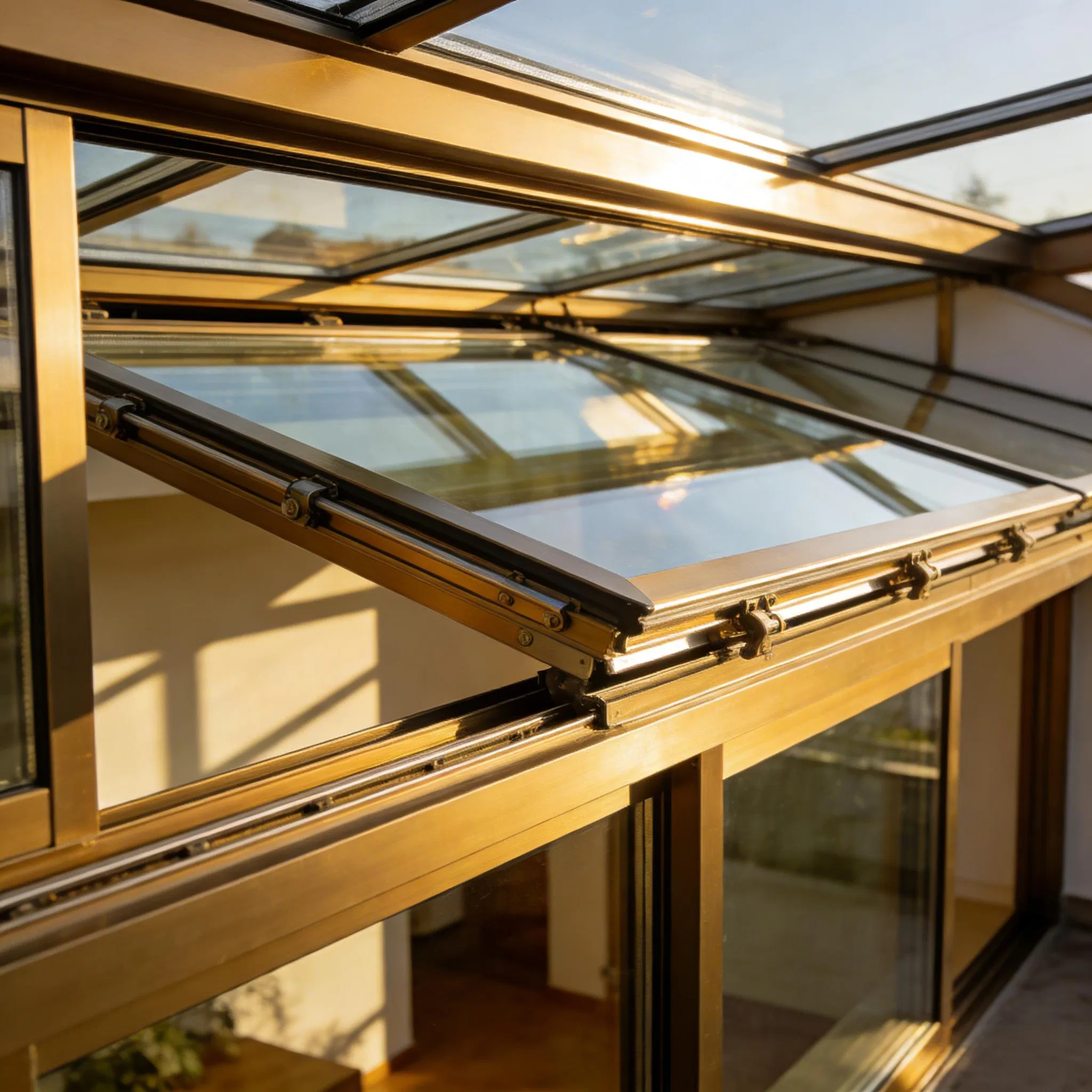 Intelligent Electric Sliding Skylight with Remote Control System
