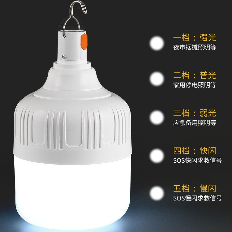 Lightops Custom Rechargeable LED Lamp Bulb Regular and Emergency Light AC/DC Durable and Portable Emergency Lighting Solution