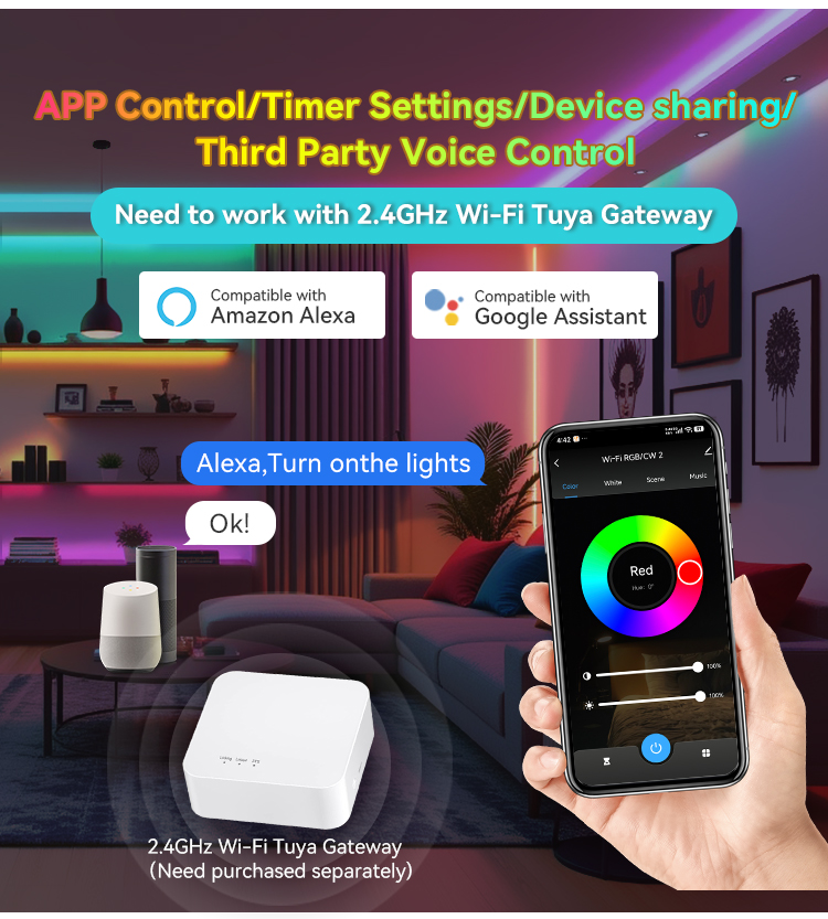 Multi-functional 5-in-1 Smart Controller APP Remote Timing Group Control Home Lighting Intelligent Module