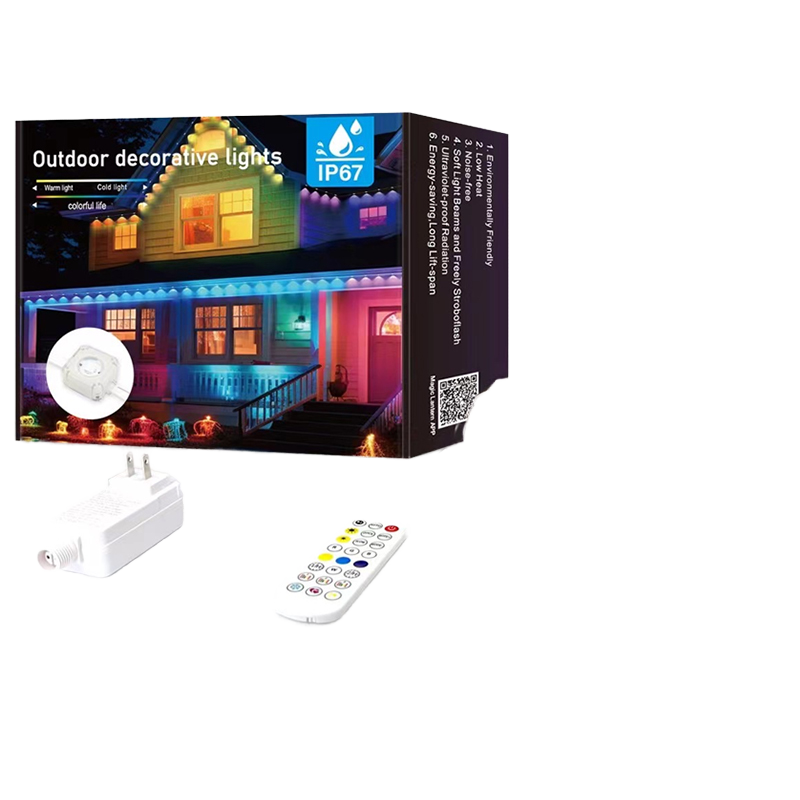 IPX Pixel Outdoor LED PVC Point Light Controller App Addressable Smart Christmas Lights Garden Permanent Use IP67 Rated