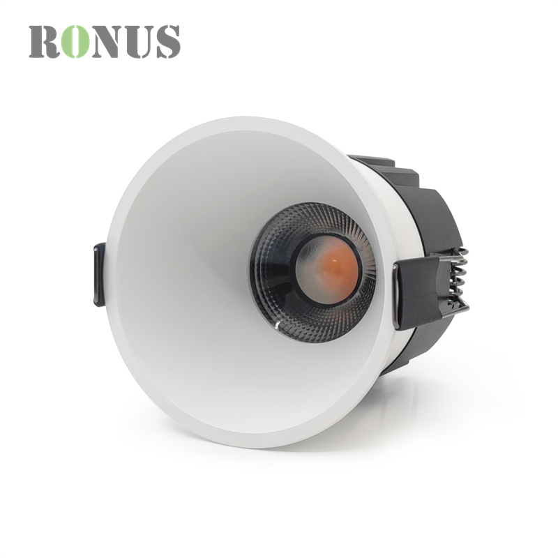 Fixed Commercial Ceiling Focus 9W Spot Down Light Anti Glare COB Recessed LED Spotlight