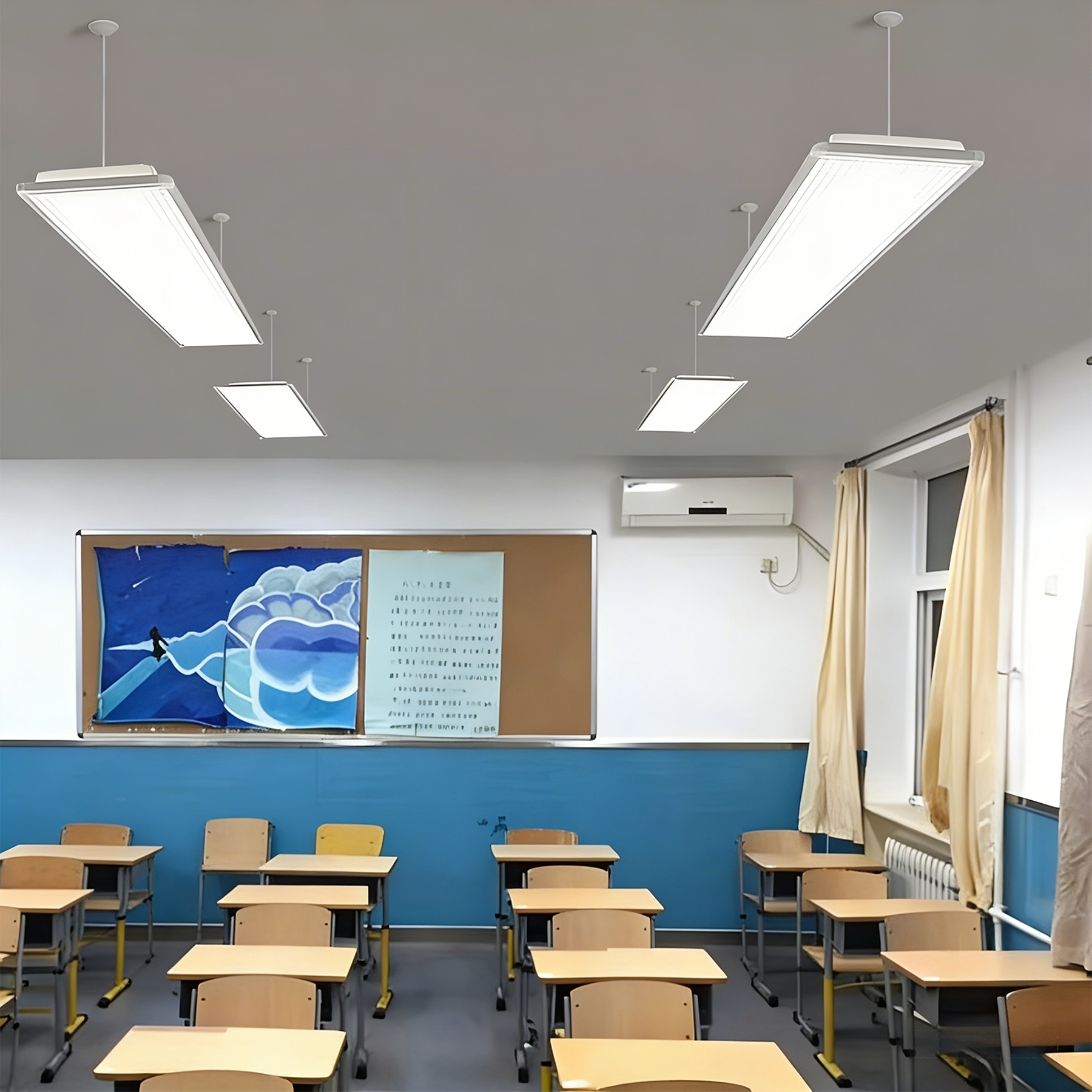 LED National Standard Classroom Light Eye Protection Training Institution Bracket Library School Special Lighting Light