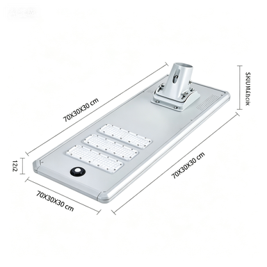 Solar Highway LED Street Light 80W 10W All-in-One Outdoor Waterproof Motion Sensor Battery Powered with SMD 2-Year Warranty