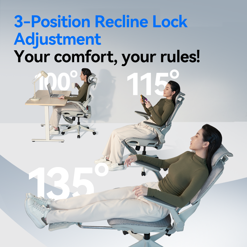 SIHOO Office Furniture Manufacturer B100 PRO 4D Swivel Armrests Ergonomic Staff Chair Mesh Lumbar Support Office Chair