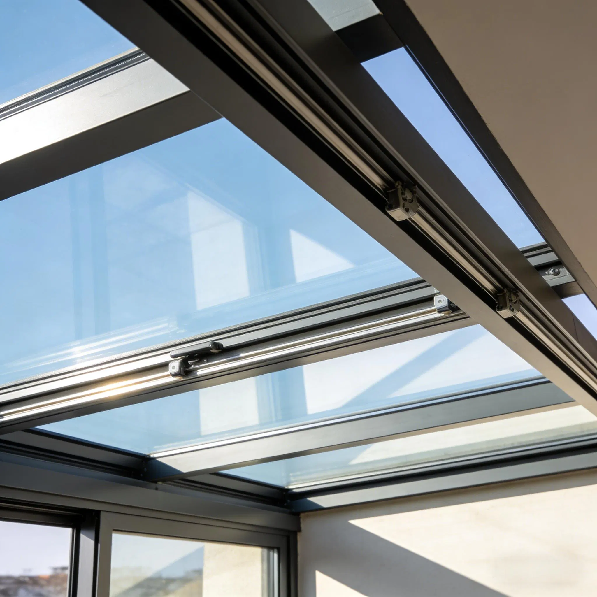 Intelligent Electric Sliding Skylight with Remote Control System