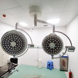 Double Dome Shadowless LED Operating Light Surgical Ceiling Light For Emergency Clinics