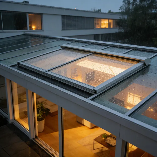 Intelligent Electric Sliding Skylight details 5