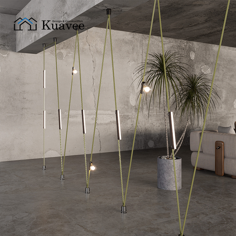 Commercial Premises Indoor Ultra Thin Woven Track Magnetic Track Light 48V Smart Control System Chandelier Magnetic Track Light