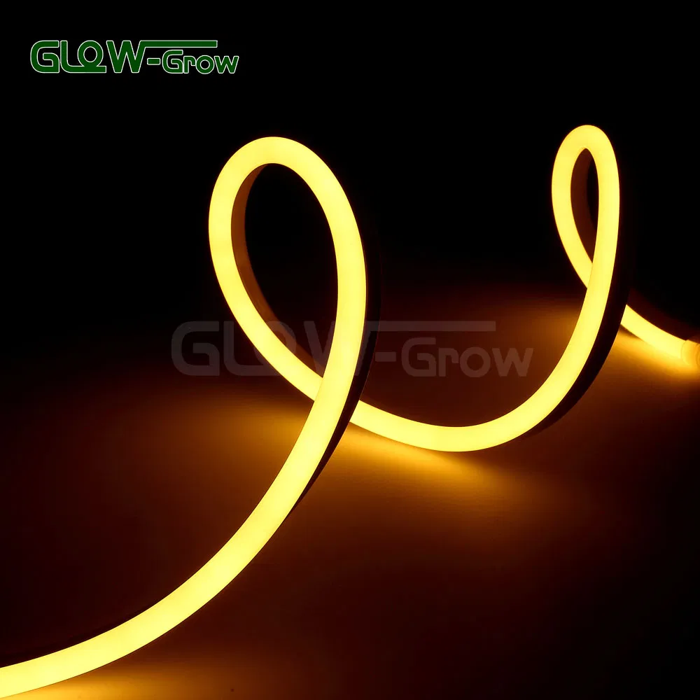 UL ETL Outdoor 8*16mm Single Side Warm White 3000K LED Neon Flex Lighting for Commercial Landscape Building Decoration