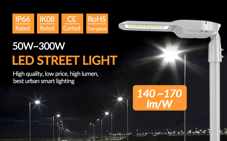 2023 High Lumen Intelligence LED Street Light 100Watt 200W 300W Housing Estate Outdoor Area Street Light LED Street Light