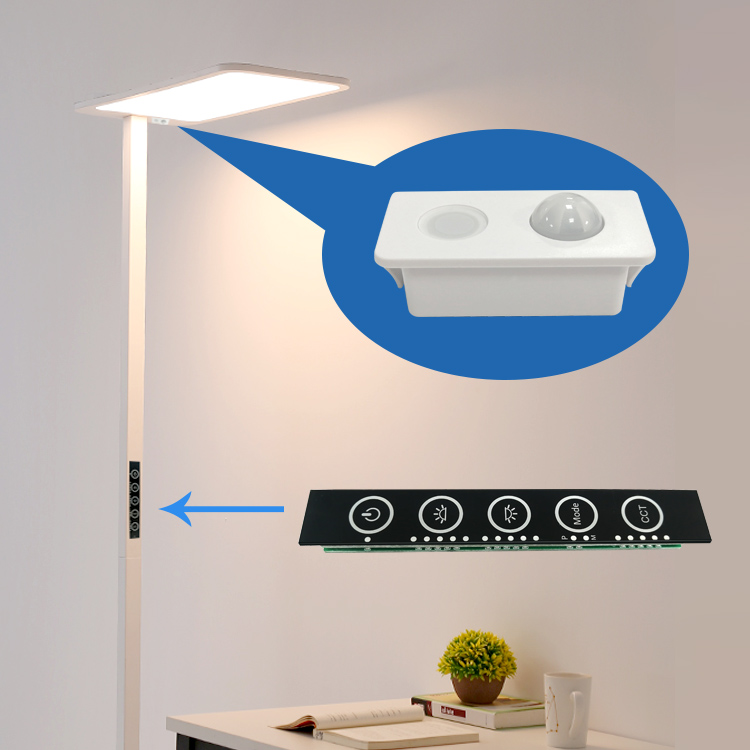 LED Floor Lamp Smart Controller Motion Sensor Tunable White and Daylight Harvesting Constant Illuminace Touch Panel Control Kits