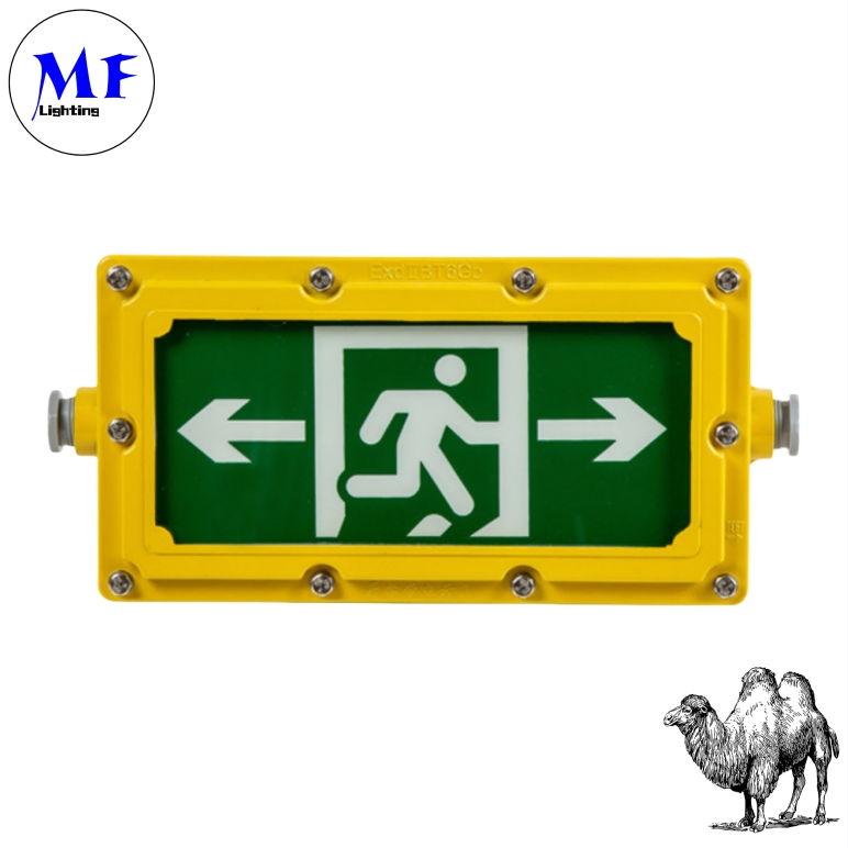 Factory Price 4W IP65 Explosion-Proof Emergency Exit Light for Industrial Zones Mining Areas Chemical Plants Oil and Gas Facilities Hospital Ocean Platform