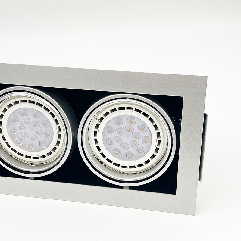 Modern 7w 15w 50w Commercial LED Downlight for Hotels Double-Head Ceiling Downlight with Adjustable Light Source for Living Room