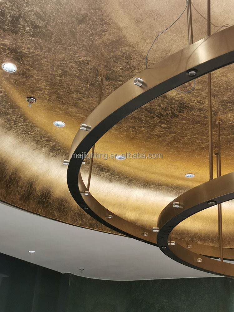 Modern Oval Stainless Steel Chandelier