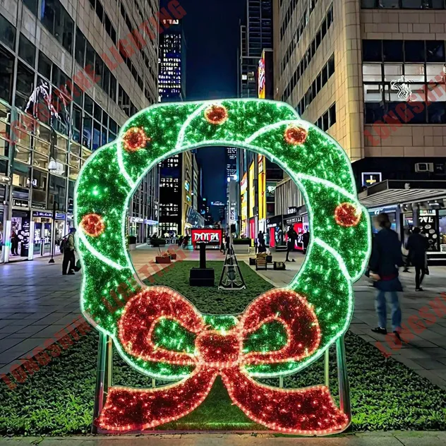 Commercial Grade Outdoor LED String Lighting for Christmas Street Event Decoration