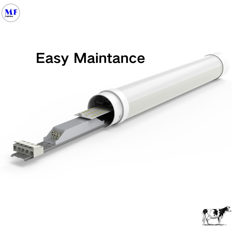 180lm/W IP69K CCT Power Adjustable Dali/0-10V 20W 40W 60W Ammonia Proof LED Farmyard Poultry House Tri-Proof Light for Agricultural and Industrial Facilities