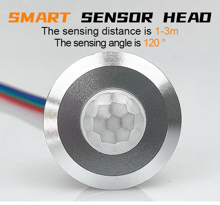 Staircase light controller sensor configuration
