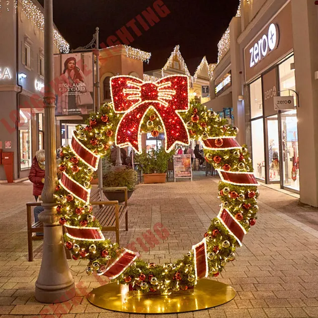 Commercial Grade Outdoor LED String Lighting for Christmas Street Event Decoration