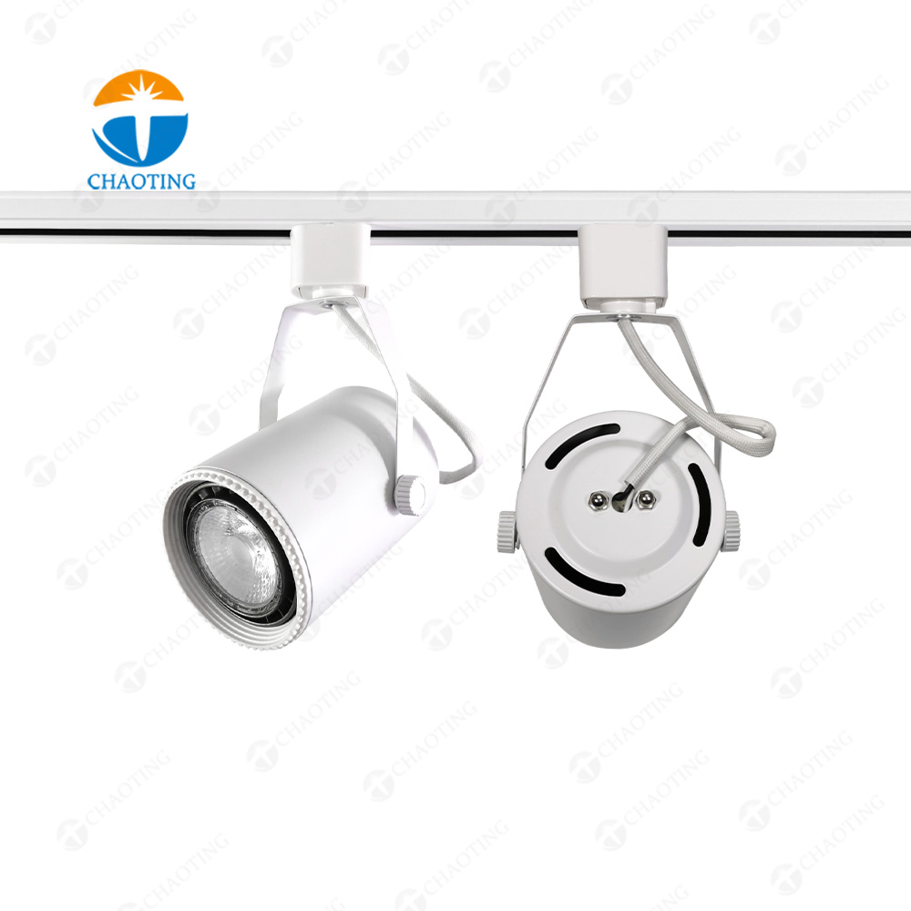 New Design Retail Showroom Cob Lighting Rail System E27 Lamp Head 7W Commercial Linear Ceil Par20 Led Track Spot Light Housing