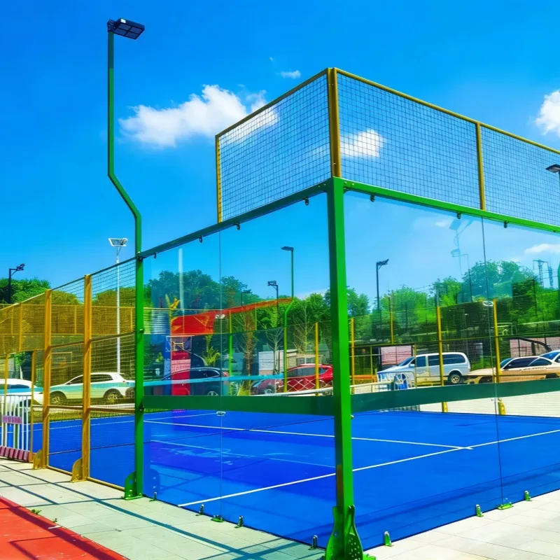 Sports System with Remote Control Features and Energy Efficient LED Layout for Modern Professional Clubs Smart Lighting Padel