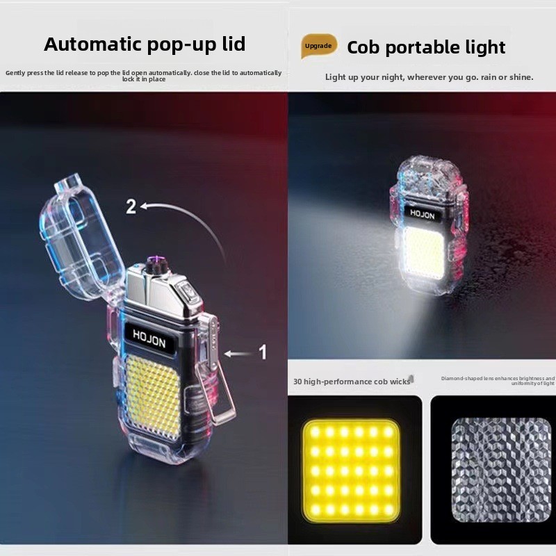 Key Light Small High-brightness COB Waterproof 650mAh Multi-function Emergency Light Portable Outdoor USB Type-C Charging Arc