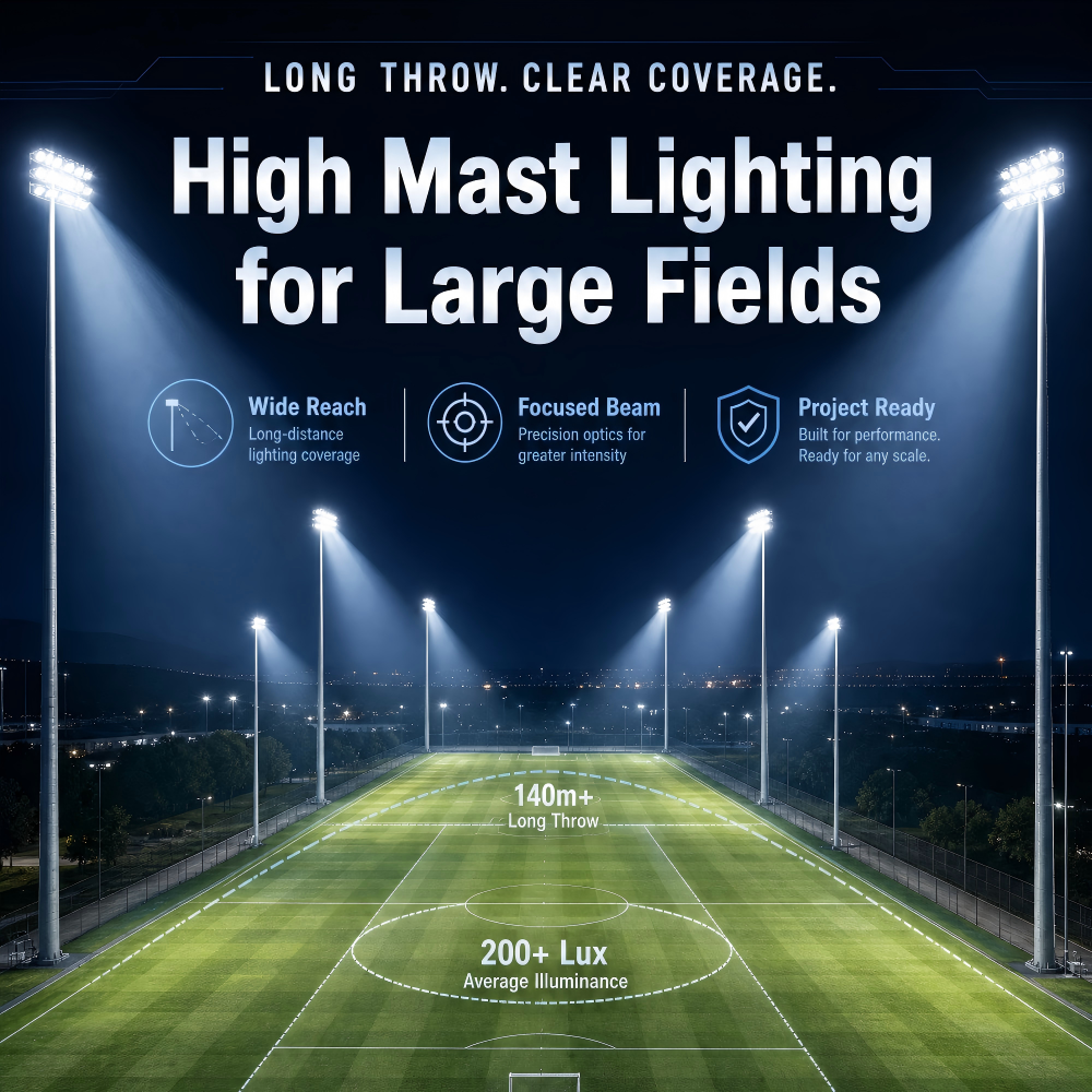Chinese Manufacturer CB ENEC Certified Volleyball Court Floodlight 750W 1000W Sport Court Stadium High Mast Lighting