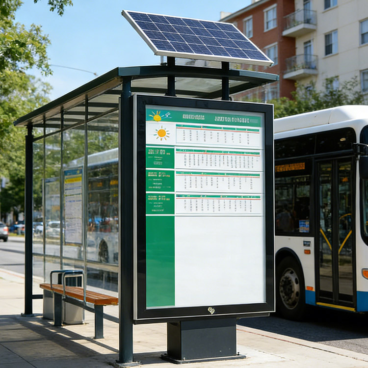 Factories Custom Outdoor Advertising Solar LED Scrolling Light Box Waterproof Vertical Lighting Use For Coffee Shop Park Block