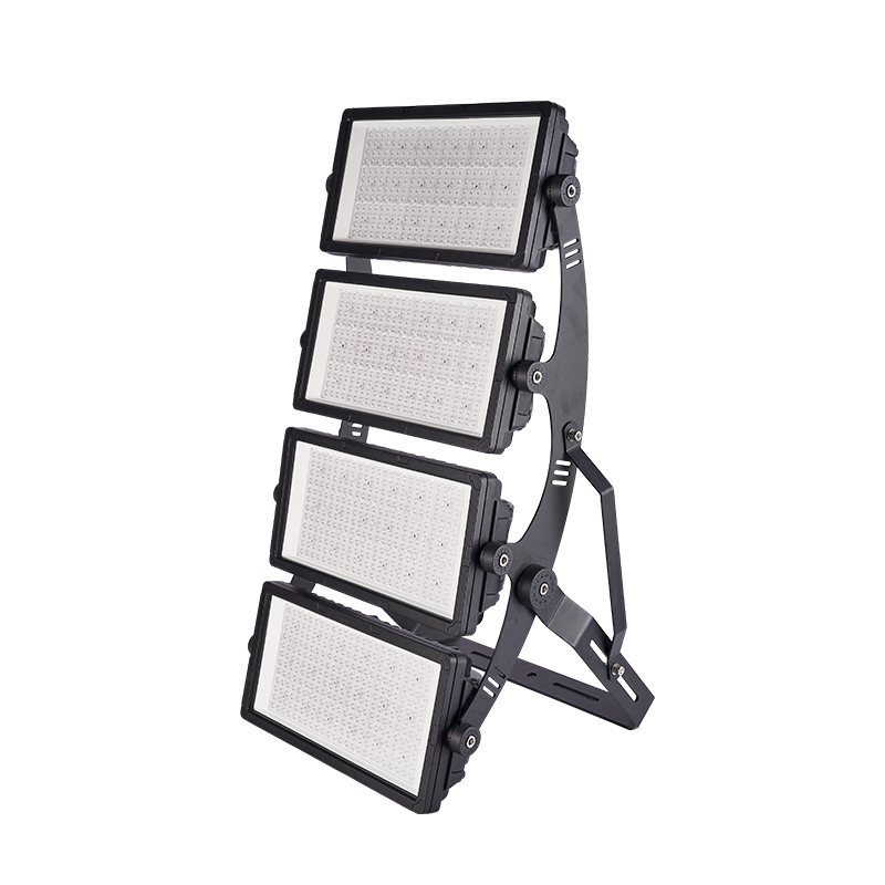 Aluminum Body IP65 Protection High Power 1000W Foldable LED Projector Lights for Outdoor Football Stadiums Sports Venues AC