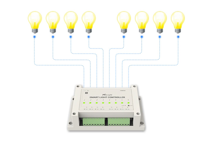 Control up to 8 Circuits