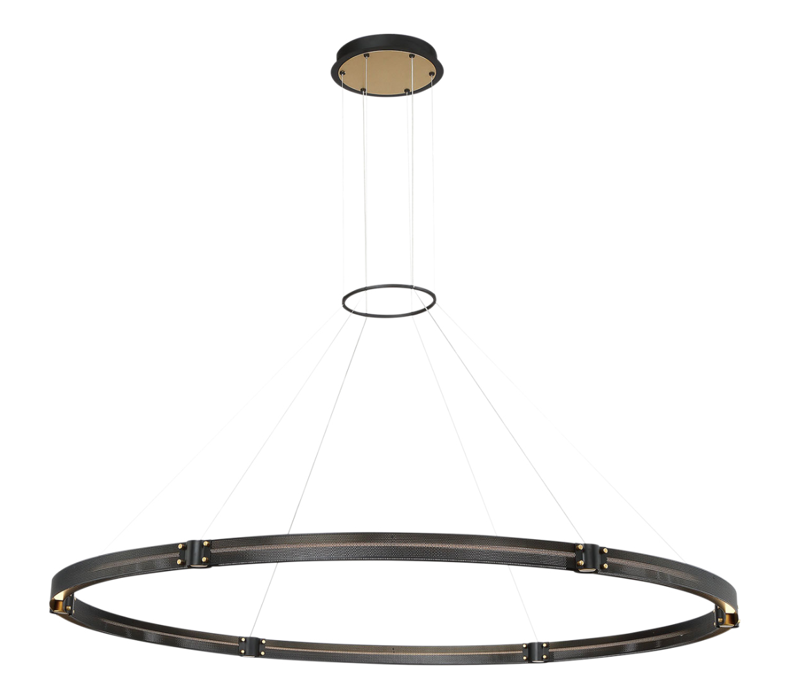 Hospitality Hotel Public Area Lobby Lounge Ring Pendant Light Fixture Chandelier Lighting