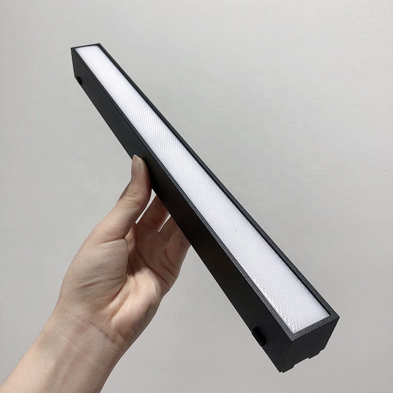 Surface Mounted Ultra Thin Slim Magnetic Rail Smart Track System DC48V Magnetic Lights Diffuse Flood Track Light 12W 24W 30W