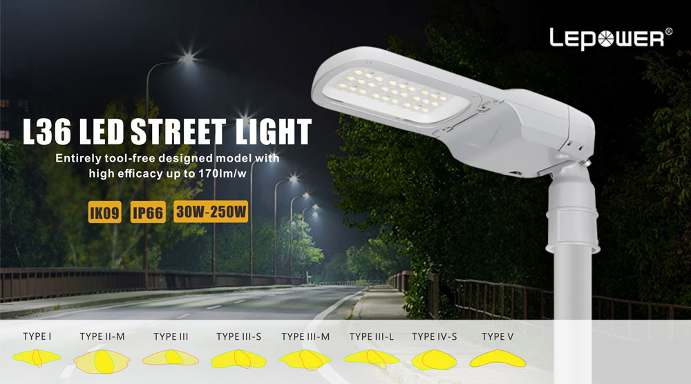 New Trends Smart Street Light Controller LORA Street Light LED 30W 50W with Intelligent Street Light Control